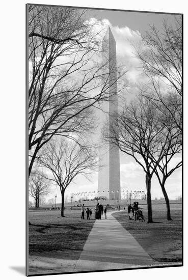 Washington Monument Through Trees-null-Mounted Photo