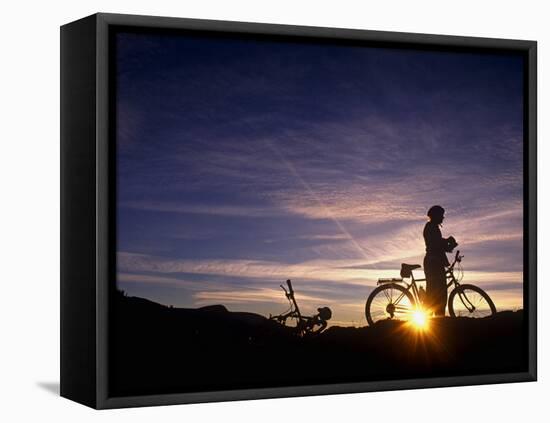Washington, Mountain Biking, Wenatchee Valley, Washington State, USA-Paul Harris-Framed Premier Image Canvas