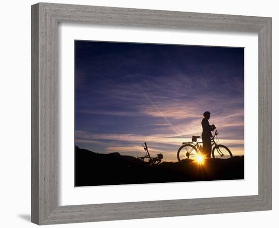 Washington, Mountain Biking, Wenatchee Valley, Washington State, USA-Paul Harris-Framed Photographic Print