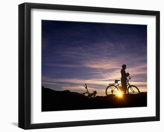 Washington, Mountain Biking, Wenatchee Valley, Washington State, USA-Paul Harris-Framed Photographic Print