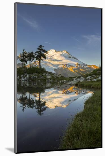 Washington, Mt. Baker Reflecting in a Tarn on Park Butte-Gary Luhm-Mounted Photographic Print