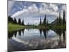 Washington, Mt. Rainier National Park. Mt. Rainier and Clouds Reflecting in Upper Tipsoo Lake-Gary Luhm-Mounted Photographic Print