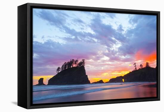 Washington, Olympic National Park. Second Beach at Sunset-Jaynes Gallery-Framed Premier Image Canvas