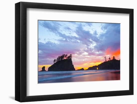 Washington, Olympic National Park. Second Beach at Sunset-Jaynes Gallery-Framed Photographic Print