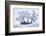 Washington, Palouse, Snow Covered Barn with Old Oak Tree-Terry Eggers-Framed Photographic Print