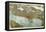 Washington - Panoramic Map of Seattle-Lantern Press-Framed Stretched Canvas