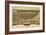 Washington - Panoramic Map of Tacoma-Lantern Press-Framed Art Print