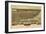 Washington - Panoramic Map of Tacoma-Lantern Press-Framed Art Print