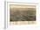 Washington - Panoramic Map of Walla Walla-Lantern Press-Framed Art Print