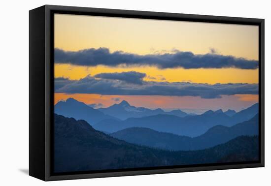 Washington, Pasayten, Pct, Hart's Pass. Landscape from Slate Peak-Steve Kazlowski-Framed Premier Image Canvas