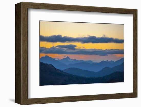 Washington, Pasayten, Pct, Hart's Pass. Landscape from Slate Peak-Steve Kazlowski-Framed Photographic Print