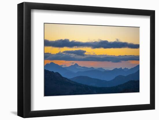 Washington, Pasayten, Pct, Hart's Pass. Landscape from Slate Peak-Steve Kazlowski-Framed Photographic Print