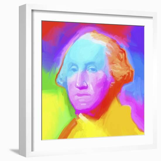 Washington Pop Art-Howie Green-Framed Giclee Print