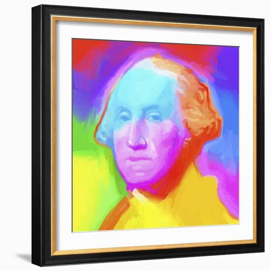 Washington Pop Art-Howie Green-Framed Giclee Print