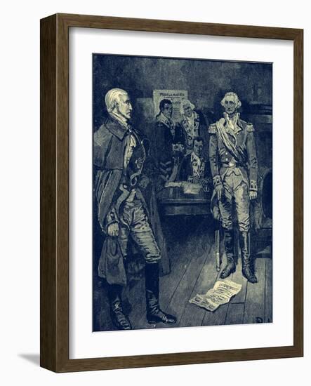 Washington refuses dictatorship-Howard Pyle-Framed Giclee Print