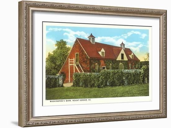 Washington's Barn, Mt. Vernon, Virginia-null-Framed Art Print