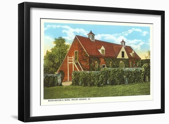 Washington's Barn, Mt. Vernon, Virginia-null-Framed Art Print