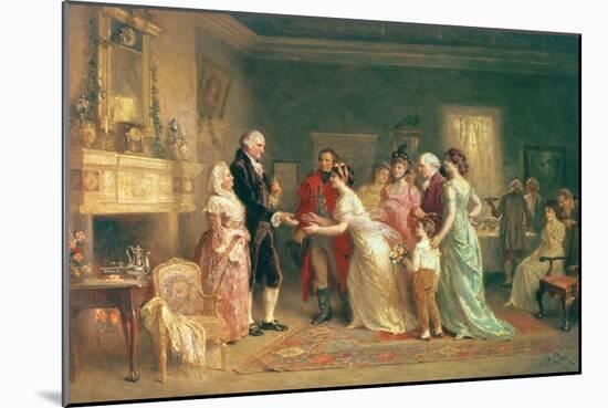 Washington's Birthday, 1798-Jean Leon Gerome Ferris-Mounted Giclee Print