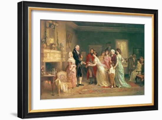 Washington's Birthday, 1798-Jean Leon Gerome Ferris-Framed Giclee Print