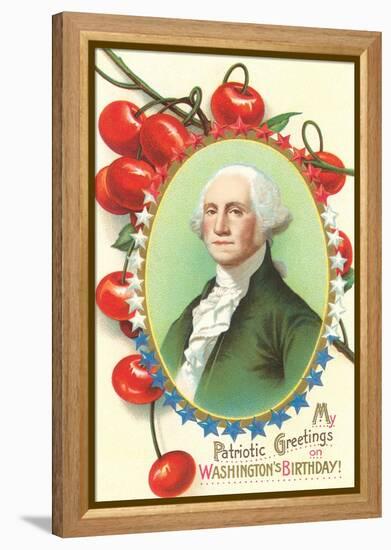 Washington's Birthday, Cherries-null-Framed Stretched Canvas