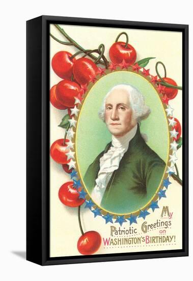 Washington's Birthday, Cherries-null-Framed Stretched Canvas