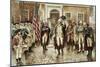 Washington's Farewell to His Officers-Edward Moran-Mounted Giclee Print
