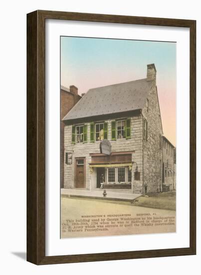 Washington's Headquarters, Bedford, Pennsylvania-null-Framed Art Print