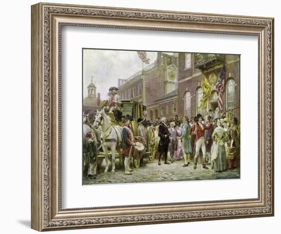 Washington's Inauguration at Philadelphia in 1793-Jean Leon Gerome Ferris-Framed Giclee Print