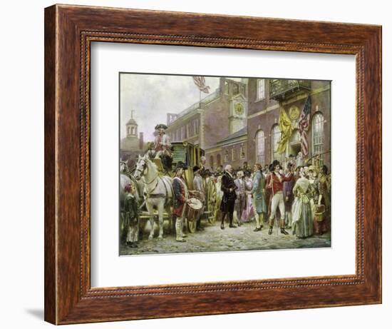 Washington's Inauguration at Philadelphia in 1793-Jean Leon Gerome Ferris-Framed Giclee Print