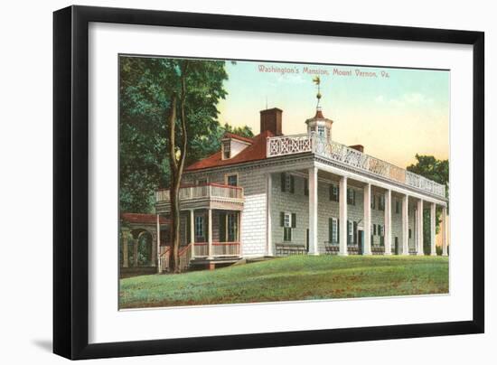 Washington's Mansion, Mt. Vernon, Virginia-null-Framed Art Print