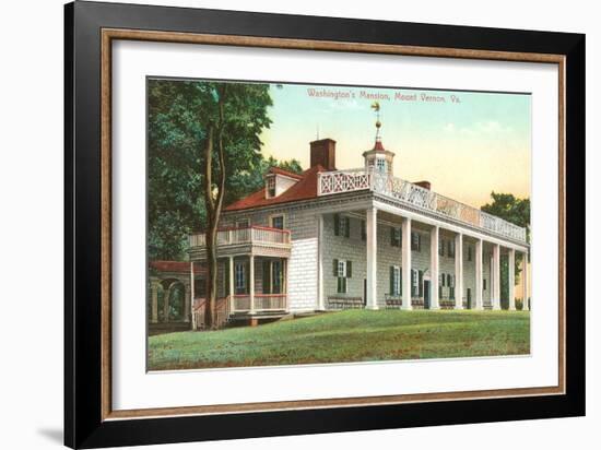 Washington's Mansion, Mt. Vernon, Virginia-null-Framed Art Print