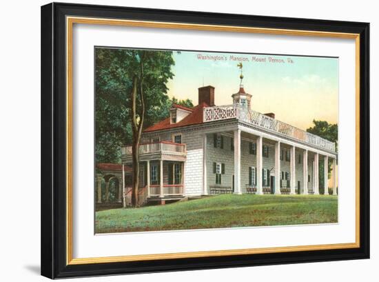 Washington's Mansion, Mt. Vernon, Virginia-null-Framed Art Print