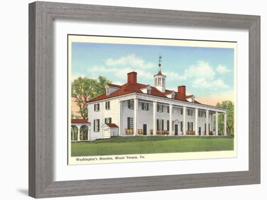 Washington's Mansion, Mt. Vernon, Virginia-null-Framed Art Print