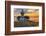 Washington, San Juan Islands. Patos Lighthouse and Camas at Sunset-Don Paulson-Framed Photographic Print