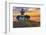 Washington, San Juan Islands. Patos Lighthouse and Camas at Sunset-Don Paulson-Framed Photographic Print