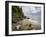 Washington, Sea Kayakers on a Desolate Olympic Coast Beach Near Cape Flattery-Gary Luhm-Framed Photographic Print