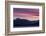 Washington, Seabeck. Sunset over the Olympic Mountains and Hood Canal-Don Paulson-Framed Photographic Print