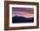 Washington, Seabeck. Sunset over the Olympic Mountains and Hood Canal-Don Paulson-Framed Photographic Print