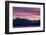 Washington, Seabeck. Sunset over the Olympic Mountains and Hood Canal-Don Paulson-Framed Photographic Print