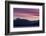 Washington, Seabeck. Sunset over the Olympic Mountains and Hood Canal-Don Paulson-Framed Photographic Print