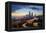 Washington, Seattle. Sunset View of Downtown over I-5 from the Jose Rizal Bridge-Gary Luhm-Framed Premier Image Canvas