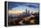 Washington, Seattle. Sunset View of Downtown over I-5 from the Jose Rizal Bridge-Gary Luhm-Framed Premier Image Canvas