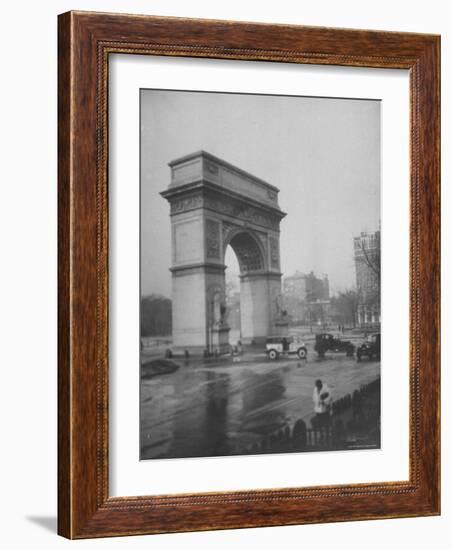 Washington Square Arch Designed by Stanford White, Washington Square Park, Greenwich Village, NYC-Emil Otto Hoppé-Framed Photographic Print