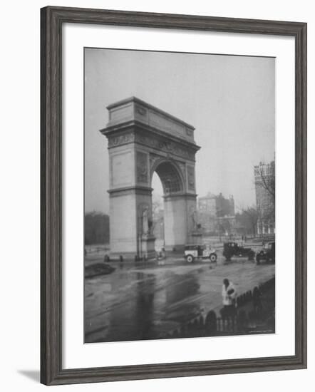 Washington Square Arch Designed by Stanford White, Washington Square Park, Greenwich Village, NYC-Emil Otto Hoppé-Framed Photographic Print