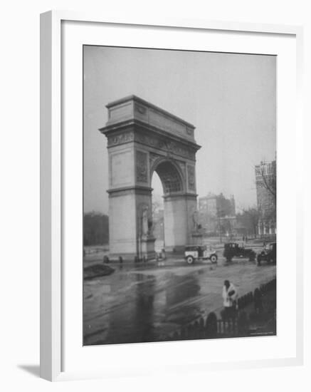 Washington Square Arch Designed by Stanford White, Washington Square Park, Greenwich Village, NYC-Emil Otto Hoppé-Framed Photographic Print