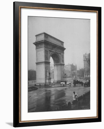 Washington Square Arch Designed by Stanford White, Washington Square Park, Greenwich Village, NYC-Emil Otto Hoppé-Framed Photographic Print