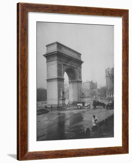 Washington Square Arch Designed by Stanford White, Washington Square Park, Greenwich Village, NYC-Emil Otto Hoppé-Framed Photographic Print