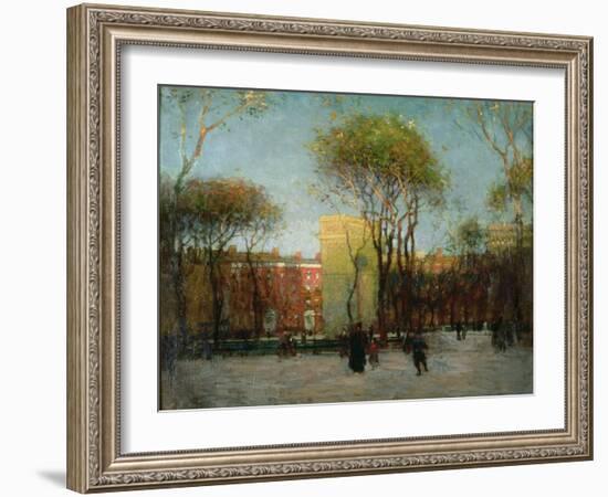 Washington Square, New York, c.1900-Paul Cornoyer-Framed Giclee Print