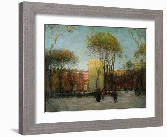 Washington Square, New York, c.1900-Paul Cornoyer-Framed Giclee Print