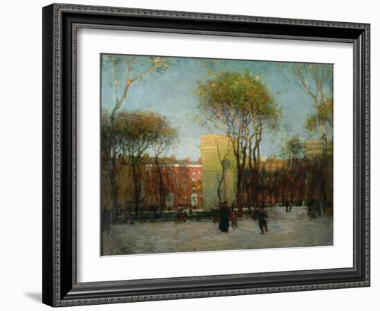 Washington Square, New York, c.1900-Paul Cornoyer-Framed Giclee Print